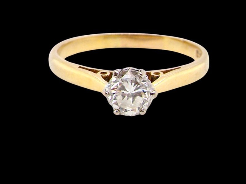 Vintage Tom A half carat solitaire diamond ring