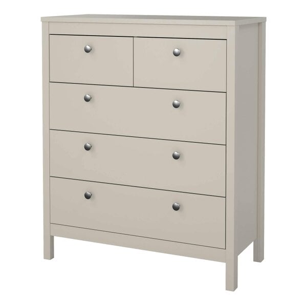 Wyld Haus Gossmere Natural Cashmere Chest 5 Drawers