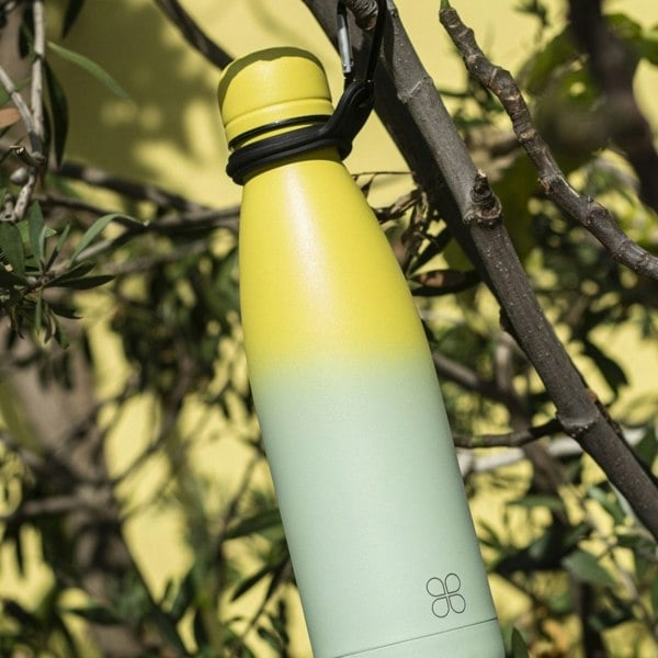 Green Water Bottle Hangs On Tree