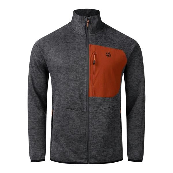 Dare 2B Mens Torrek II Fleece Jacket - Magnet/Arabian Spice
