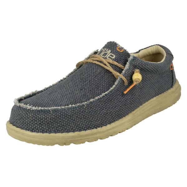 HEYDUDE Mens Hey Dude Lace Up Casual Shoes Wally Braided