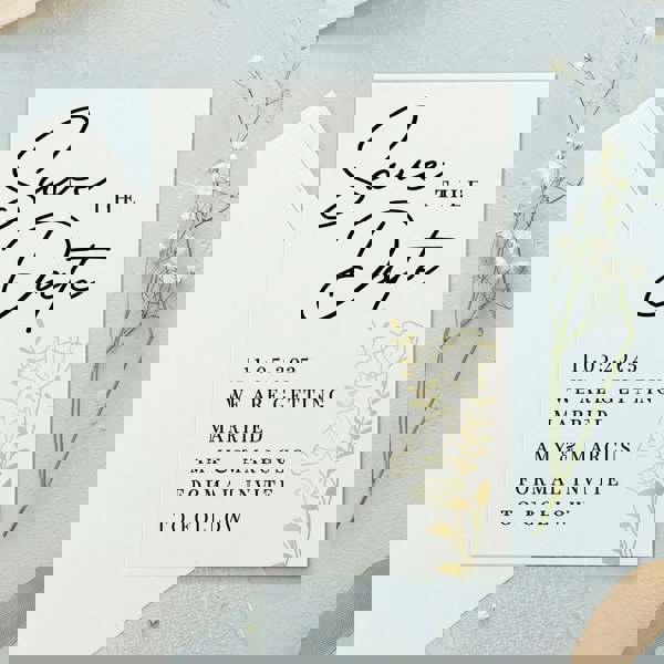 Personalised Memento Company Personalised Wedding Save the Dates Pack of 36