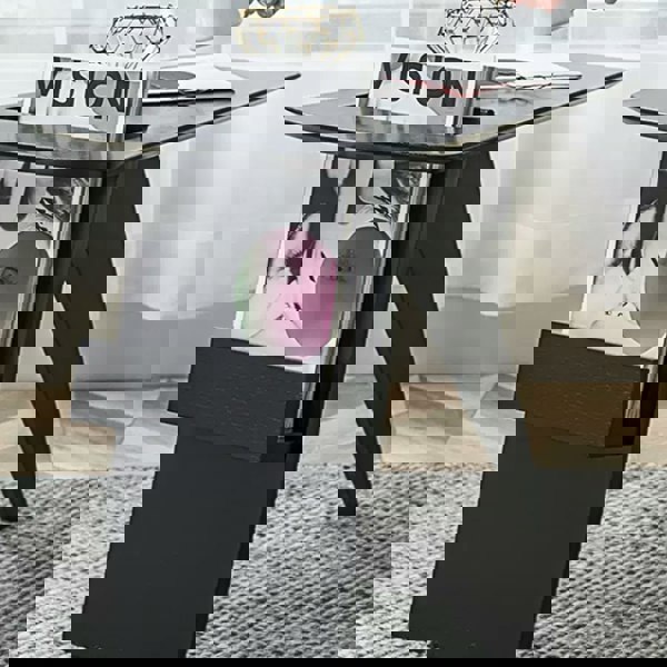 Pallas Side Table, With Magazine Rack-Weilai Concept-Weilai Concept