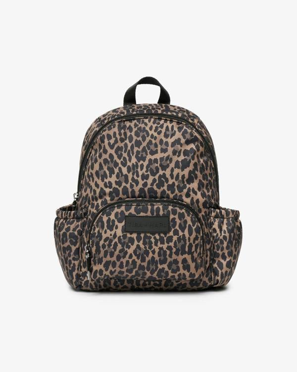 Tiba + Marl Mini Elwood Kids Backpack 2.0 Brown Tonal Leopard Print