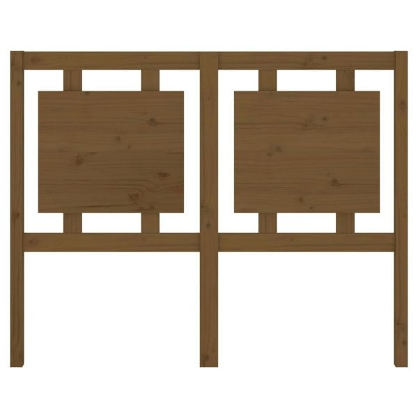 Berkfield Bed Headboard Honey Brown 125.5x4x100 cm Solid Pine Wood