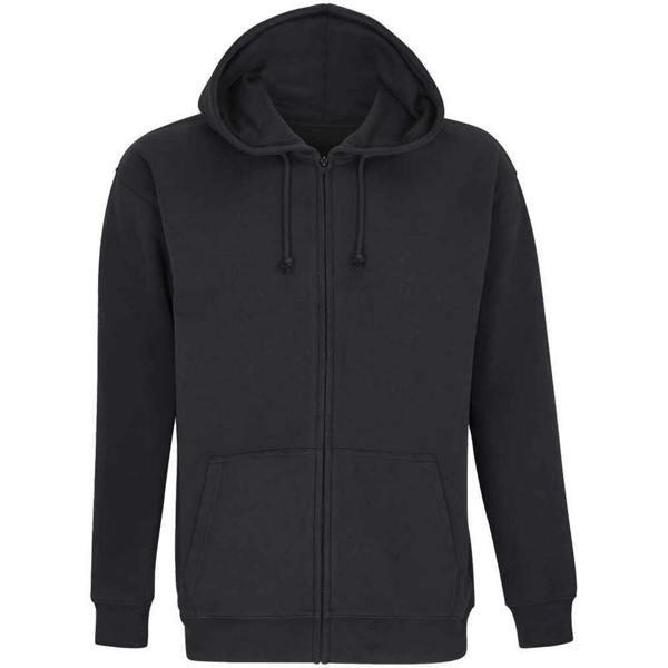 SOLS Unisex Adult Carter Full Zip Hoodie - Black