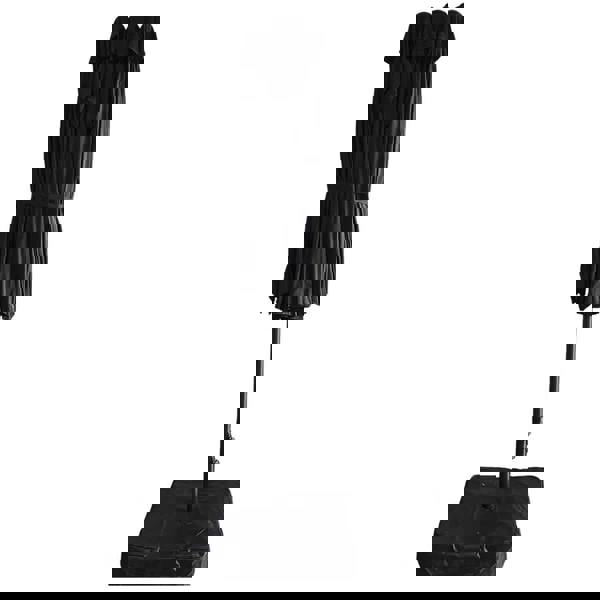 Gr8 Garden 4.6m Patio Parasol Large Double Sided Garden Umbrella Crank Handle Base Black