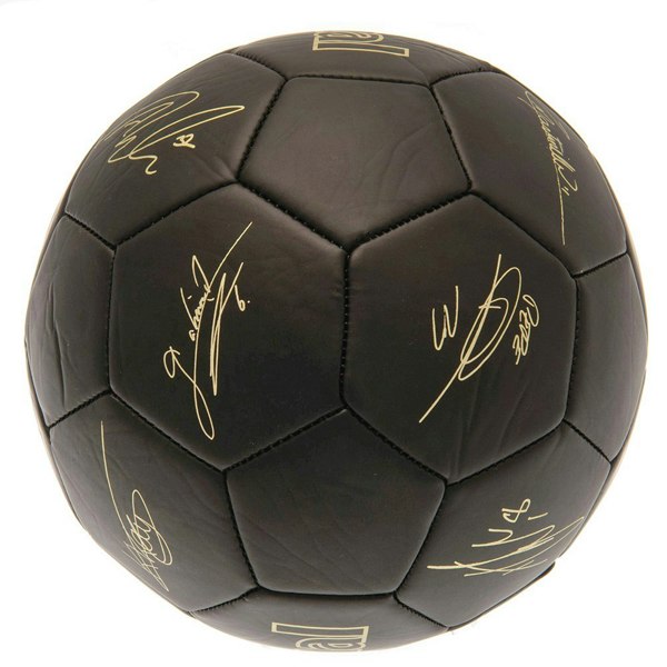 Arsenal FC Phantom Signature Football - Matt Black/Gold