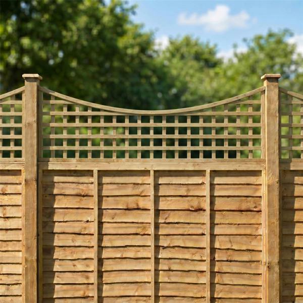 4 pack trellis concave top privacy square [w.6ft x h.2ft] 1