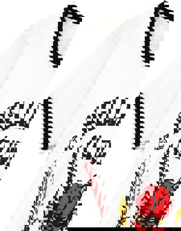 Stranger Things Unisex White Hellfire Short Sleeved T-Shirt