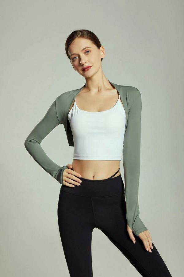 Anniou UPF 50+ Cropped Bolero Sport - green