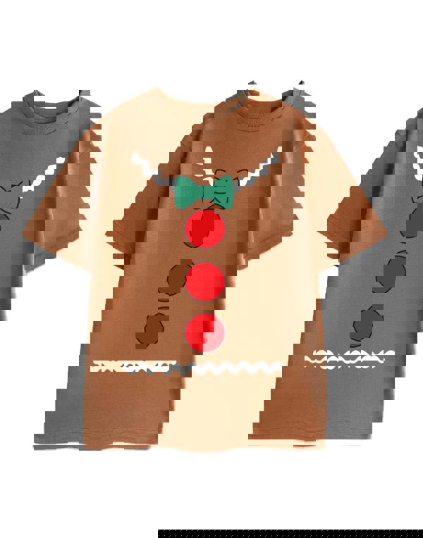 Show Me The Merch Unisex Brown Gingerbread Short Sleeved T-Shirt