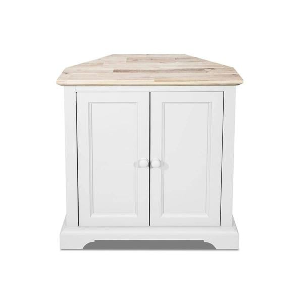 Statement Furniture Florence Corner Sideboard with Cupboard and Shelf. Assembled Storage