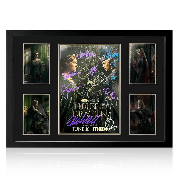 House Of The Dragon Cast Signed Image #1 Premium Frame