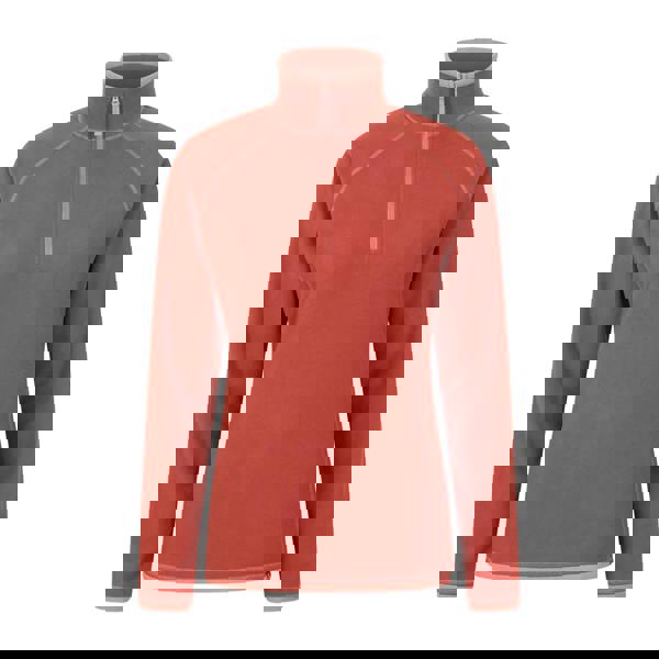 Mountain Warehouse Womens/Ladies Montana Half Zip Fleece Top - Burnt Orange - 