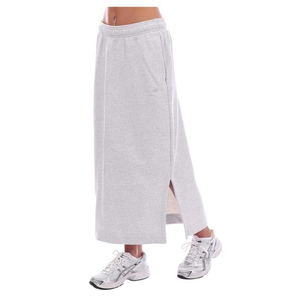 Adidas Womens/Ladies Essentials Maxi Skirt - Light Grey - 