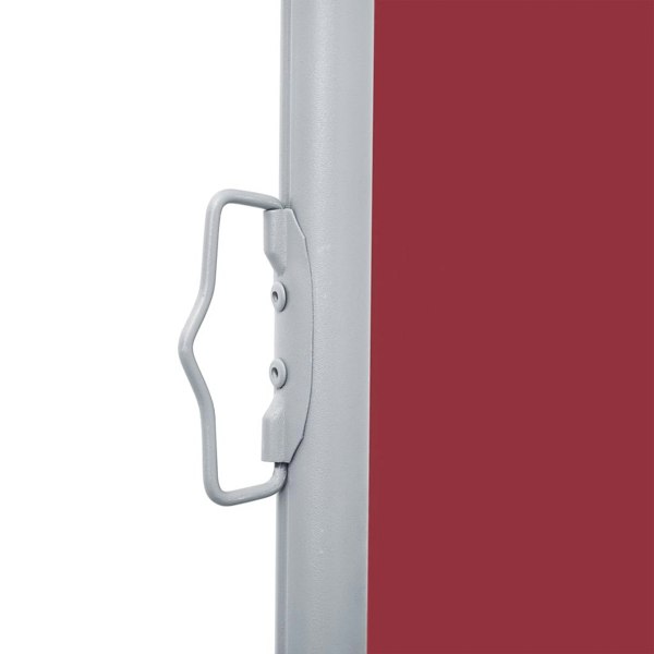 Berkfield Retractable Side Awning Red 120x1000 cm