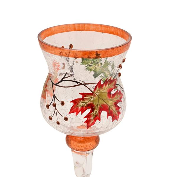 Country Living Autumn Leaf Candle Goblet - Large
