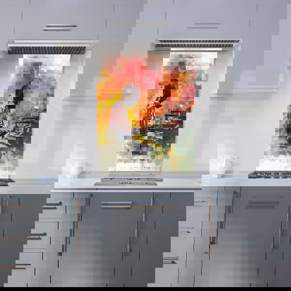 Warren Reed - Designer Young Virtuoso in Watercolor Symphony Kitchen Splashback