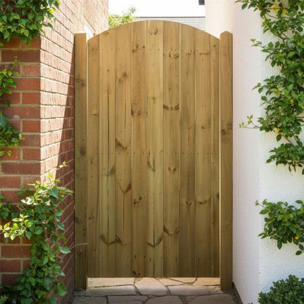 gate tongue & groove semi braced arch top [h.1800 x w.1050] 10