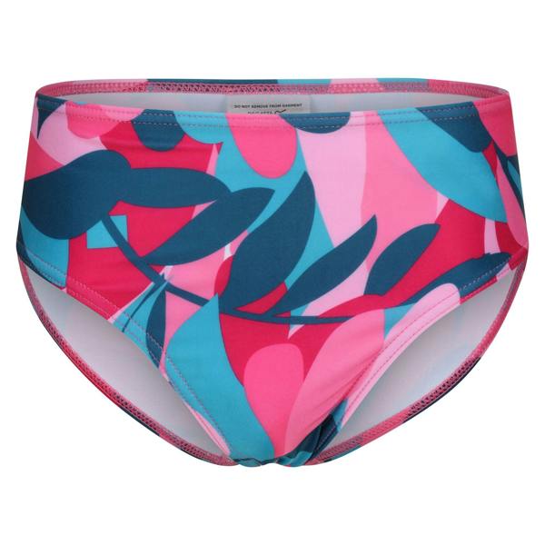 Regatta Girls Dakaria II Tropical Leaves Bikini Set - Tahoe Blue - 
