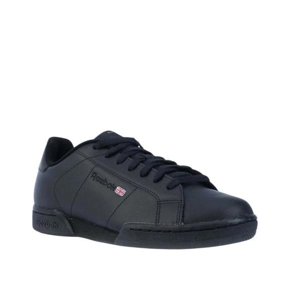 Reebok Unisex Adult NPC II Classic Leather Trainers - Black - 