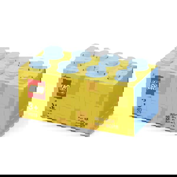 LEGO Mini Box 8 Storage Brick Light Blue