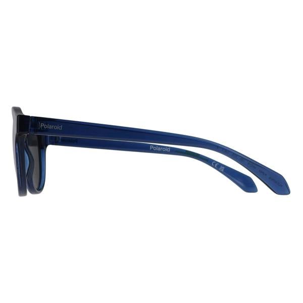 Polaroid Kids Sunglasses PLD 8075/S PJP 5X Transparent Blue Blue Mirror Polarized