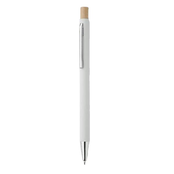 MidOcean Bergamo Recycled Aluminium Ballpoint Pen - White - 