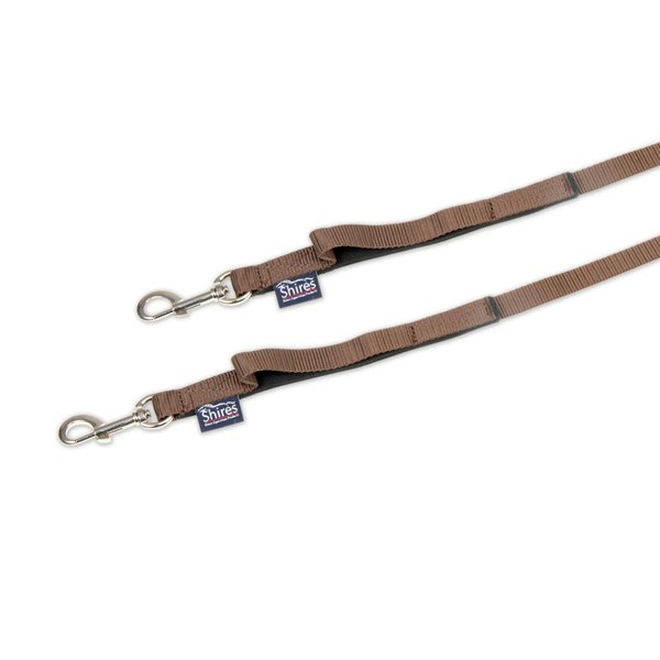 Shires Nylon Web Horse Side Reins (Pack of 2) - Brown