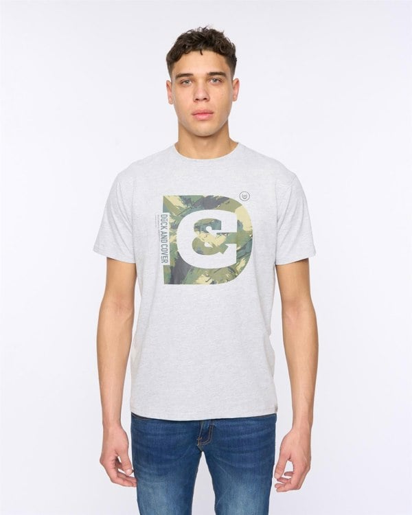 Duck and Cover Deecee T-Shirt - Grey Marl