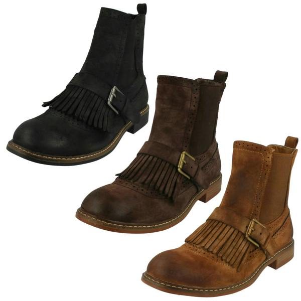Down to Earth Ladies Down To Earth Flat Ankle Boots