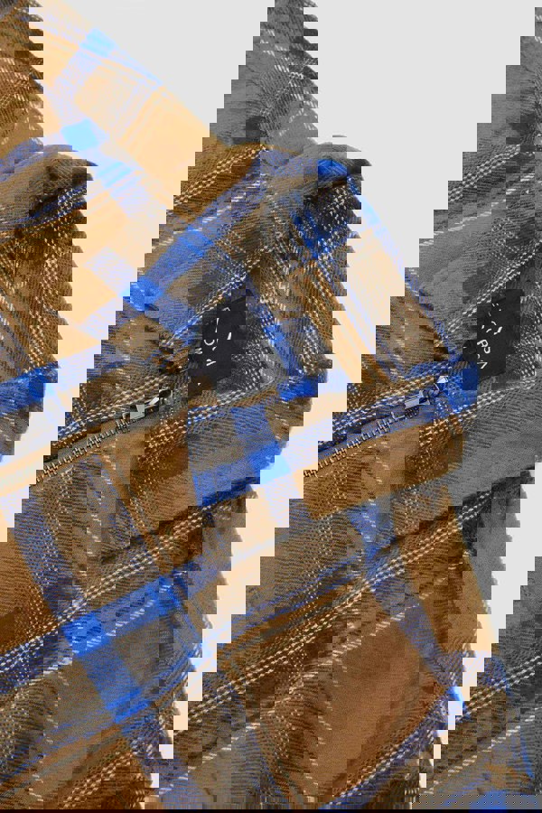 ENORSIA Men's Yarn Dyed Flannel Shacket