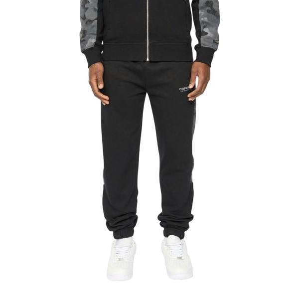Crosshatch Mens Branton Jogging Bottoms - Black - 