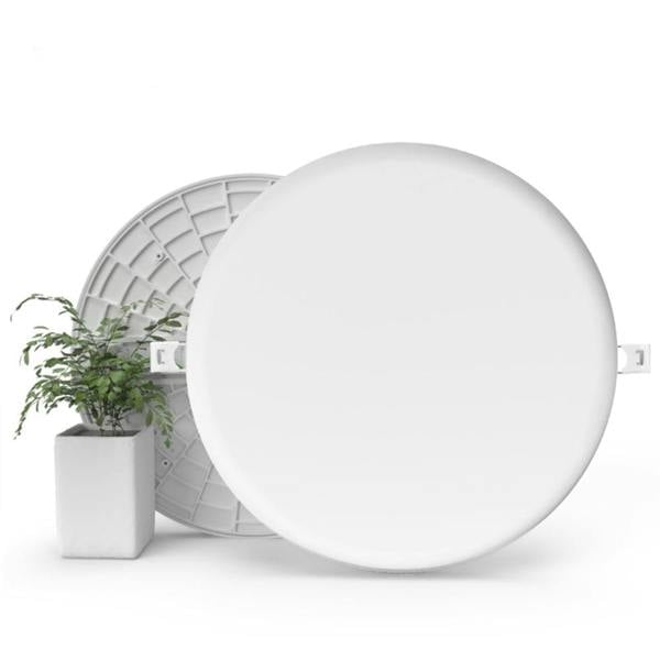 ENER-J 18W Smart WiFi Frameless LED Downlight, CCT Colour Changing, App Dimmable, 1500lm, Remote & Timer - Pack of 2, 6000K