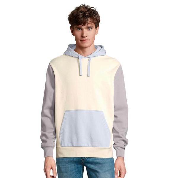 SOLS Unisex Adult Collins Contrast Organic Hoodie - Natural