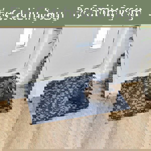 JVL Mega Mat Machine Washable Entrance Runner and Doormat Set, Branches