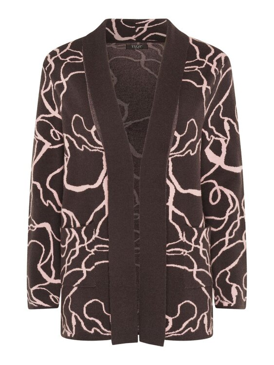 TIGI Squiggle Jacquard Cardigan