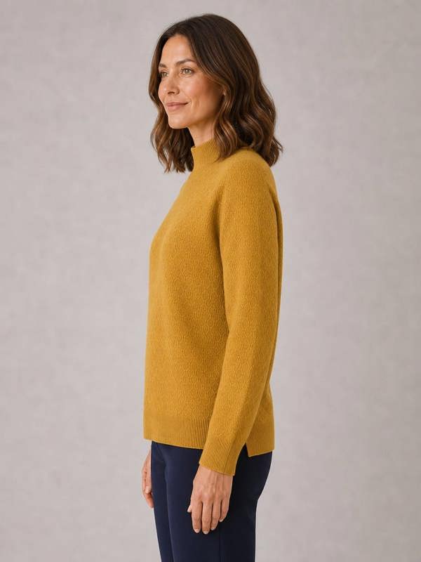 TIGI Lattice Knit Turtle Neck