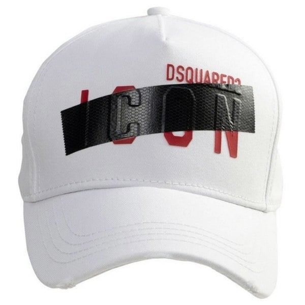 Dsquared2 Taped Icon Logo Cap - White