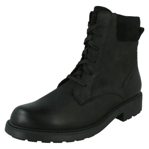 Clarks Ladies Clarks Lace Up Detailed Ankle Boots Orinoco2 Spice