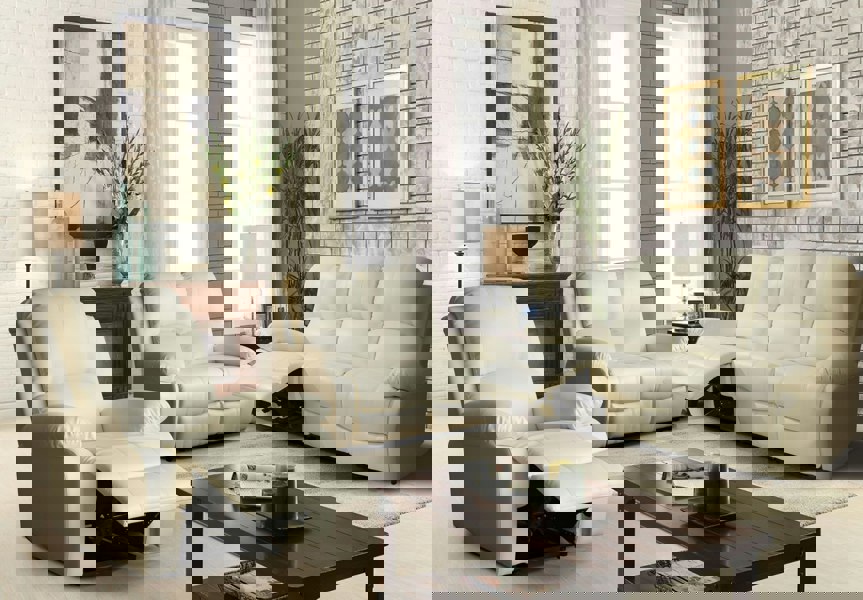 Comfy Living Milan Reclining Luxury Faux Leather Sofa Set - Indulge in the Ultimate Comfort and Style for Your Living Room