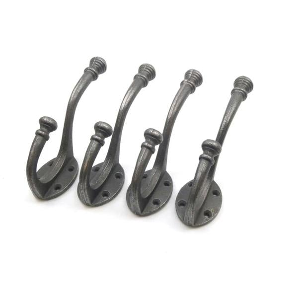 Antique Cast Iron Beehive Tipped Coat Hook  - Pack of 4 Hooks