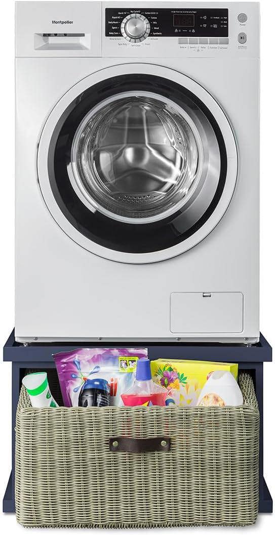 Statement Furniture Tetbury Washing Machine Pedestal, Dryer Stand with Storage Basket