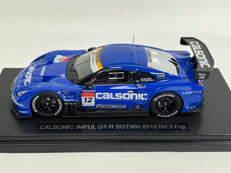 Ebbro Nissan GTR Calsonic Impul SGT500 2010 Rd.3 Fuji #12 1:43 Scale 44443