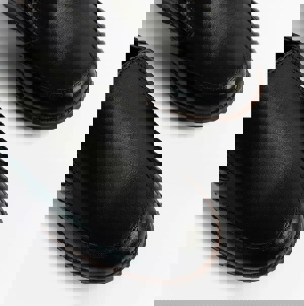 Dr Keller ADONIS Mens Leather Slip on Shoes Black