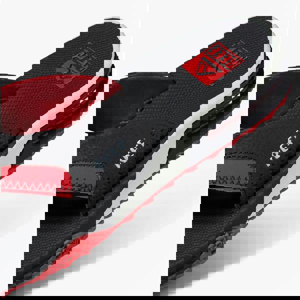 Reef Reef FANNING PREGAME Mens Toe-Post Sandals Black/Red