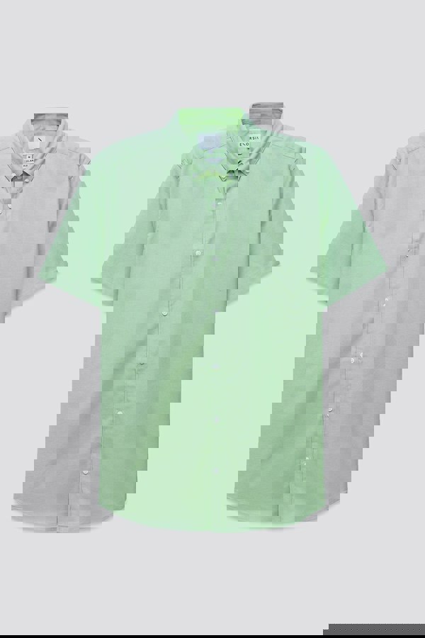 ENORSIA Mens Solid Short Sleeve Shirt