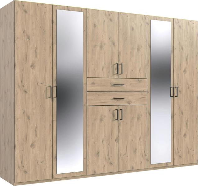 Dillingen 6 Door wardrobe Oak