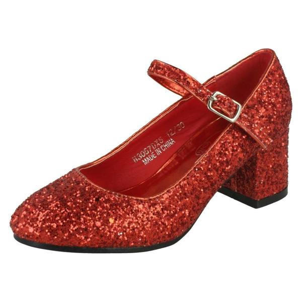 Spot On Girls Spot On Heeled Sparkly Dolly Shoes H3057